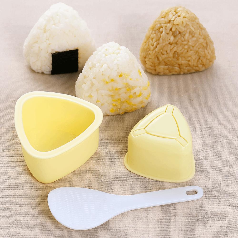 3Pcs/Set Triangular DIY Sushi Mold Plastic Rice Ball Mold Practical Baby Rice Molds Kitchen