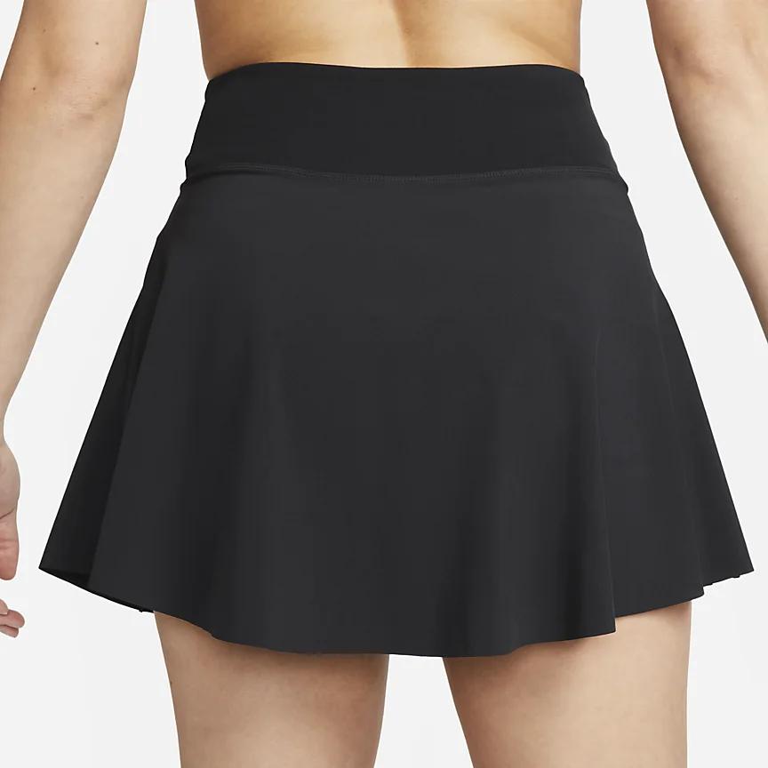 Nike Dámská tenisová sukně Dri-FIT Advantage Solid s plisé a logem, rychleschnoucí, černá DX1422-010