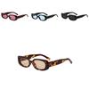 Hip Hop Square Frame Sunglasses With Uv400 Protection For Outdoor Activities And Fashion Style