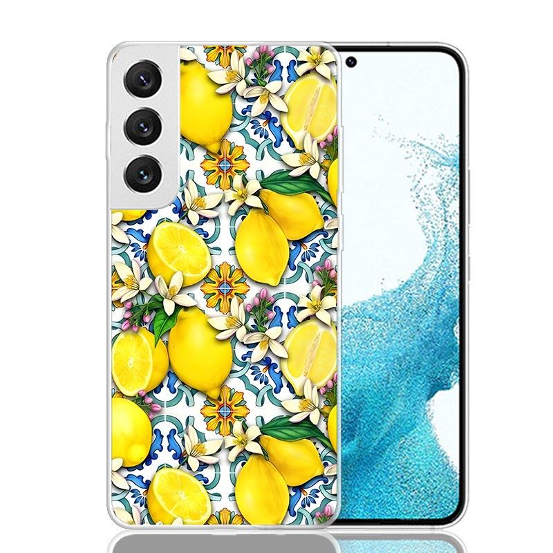 

Citrus Limon Linnaeus Phone Case For Samsung Galaxy S26 Ultra S23 S24 S25 Edge S20 FE S21 S22 Plus Soft Print Shell Cover Fundas Samsung S25 Plus