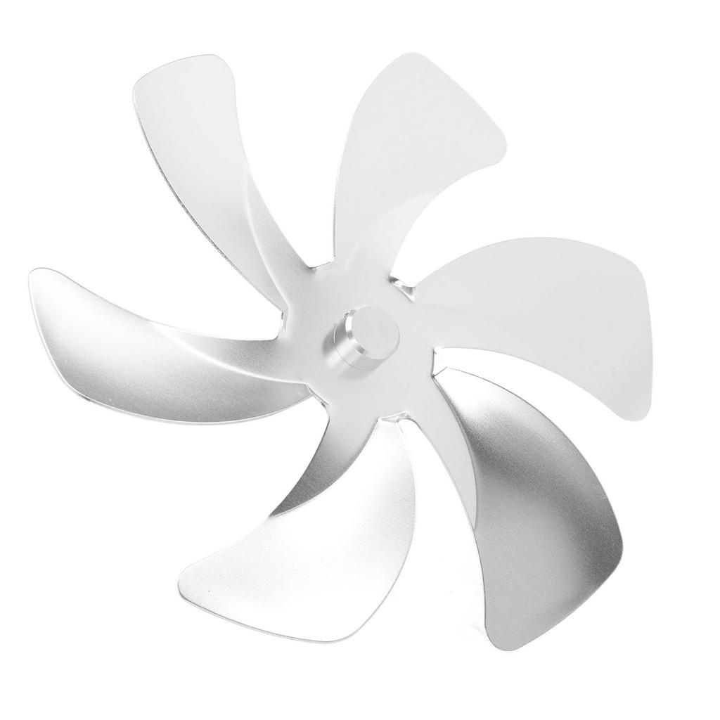 6 Blades Stove Fan Blade Aluminium Alloy Enhance Warm Air Circulation Stove Fan Blades Replacement