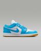 DC0774-104 Nike Air Jordan 1 Low White Gum Light Brown Dark Powder Blue (Women's