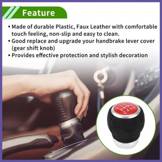6 Speed Manual Gear Shift Knob for Subaru Impreza WRX 09-18 Faux Leather