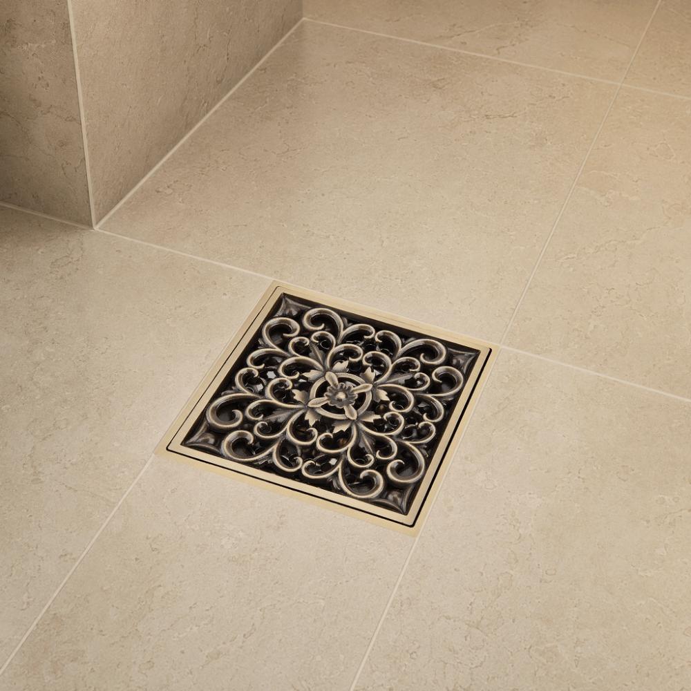 Antique Bathroom Waste Drain Brass Strainer Cover Grate Antique Floor Drain Home