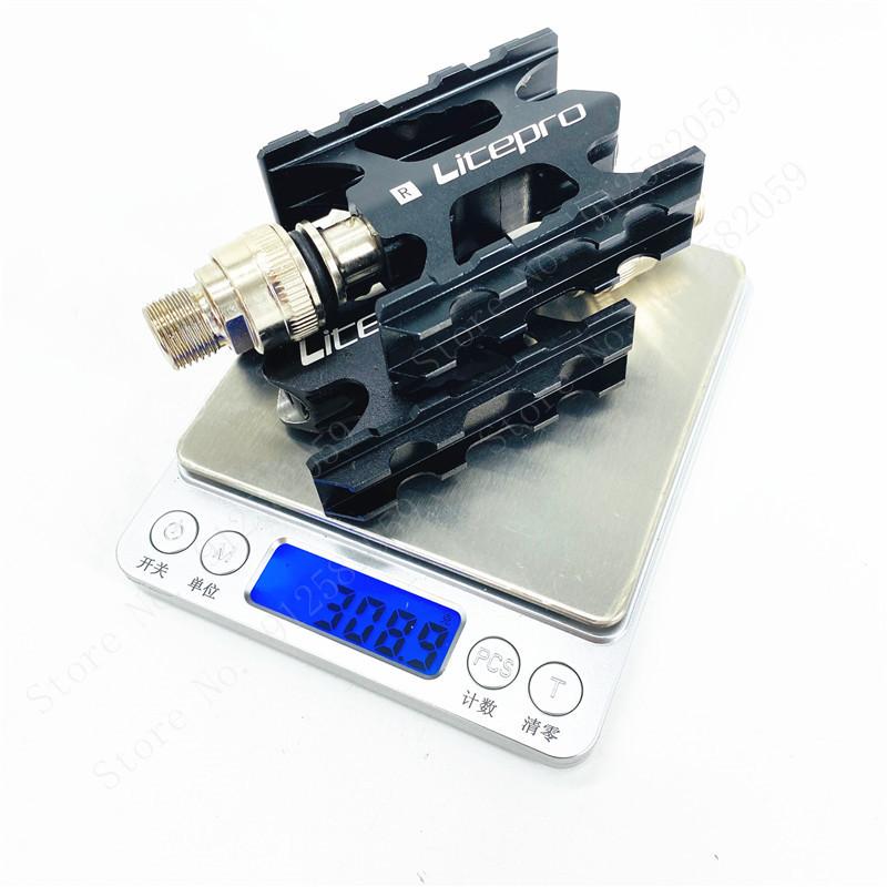 Litepro Folding Bike Pedal For Brompton Quick Release Pedals Aluminum Alloy Bearing Pedal Mtb City Road Bicycle Parts