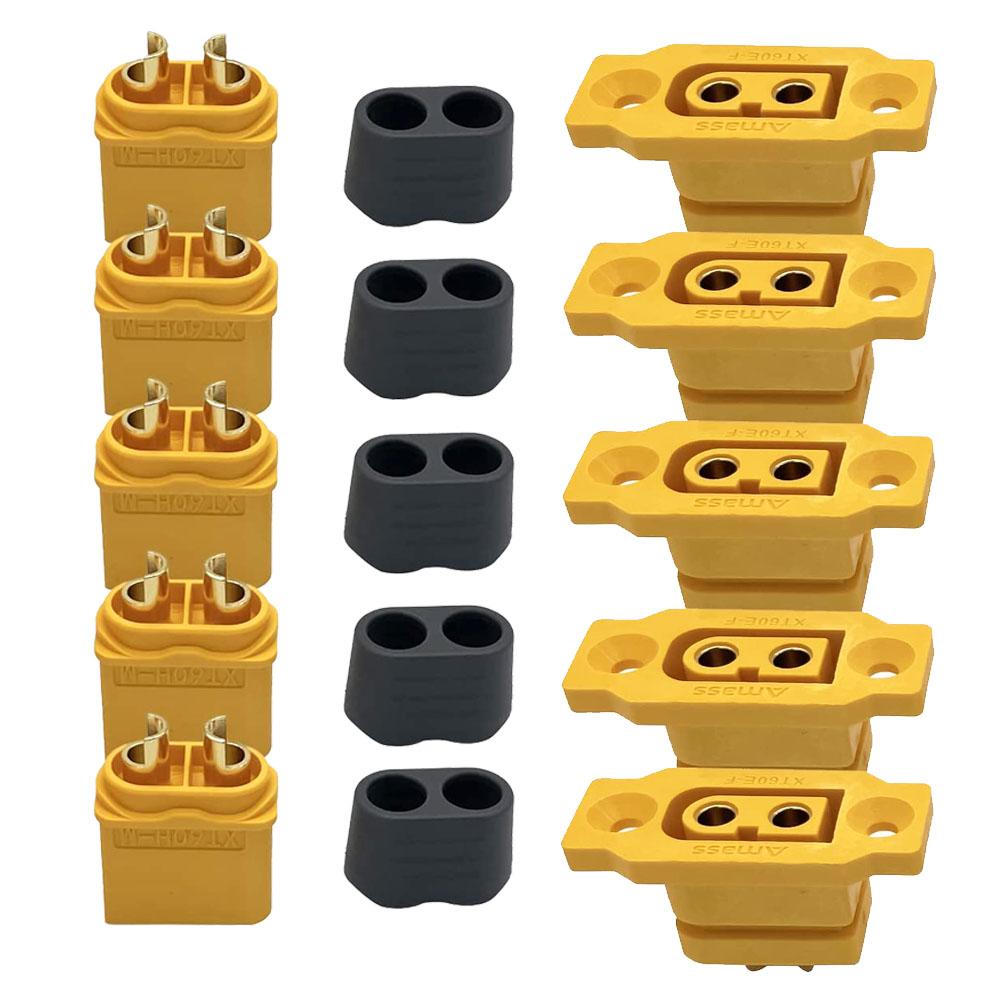 Amass XT60E-F XT60E Female Plug XT60H Male Bullet Connector Plug Adapter For RC FPV Lipo Battery RC Quadcopter XT60E Female Plug
