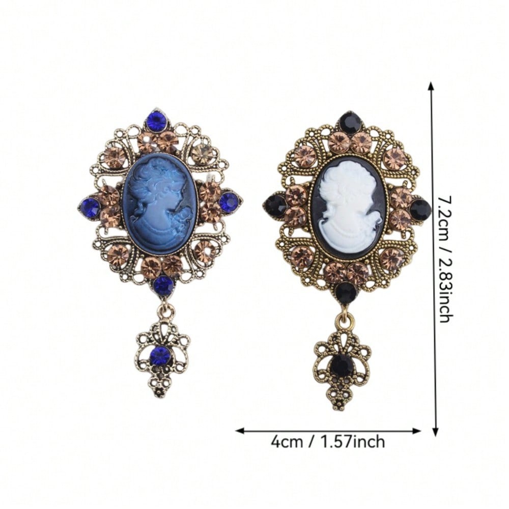 1pcVintage Victorian Women's Exquisite Brooch, Pin Jewelry - Retro Elegant, Fashionable, Unique Design, for Scarves/Jackets/Bags