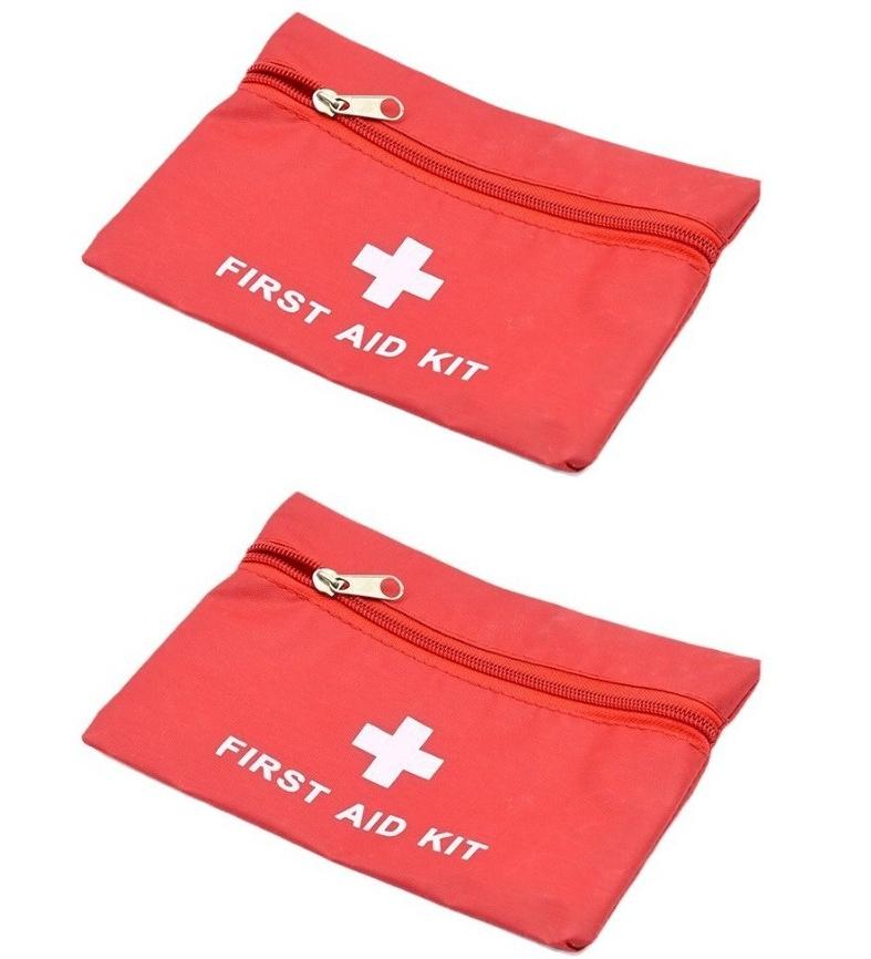 2pcs Portable Storage Bag Outdoor Medical First Aid Bag Medical Small Medicine Bag Household Emergency Bag Car