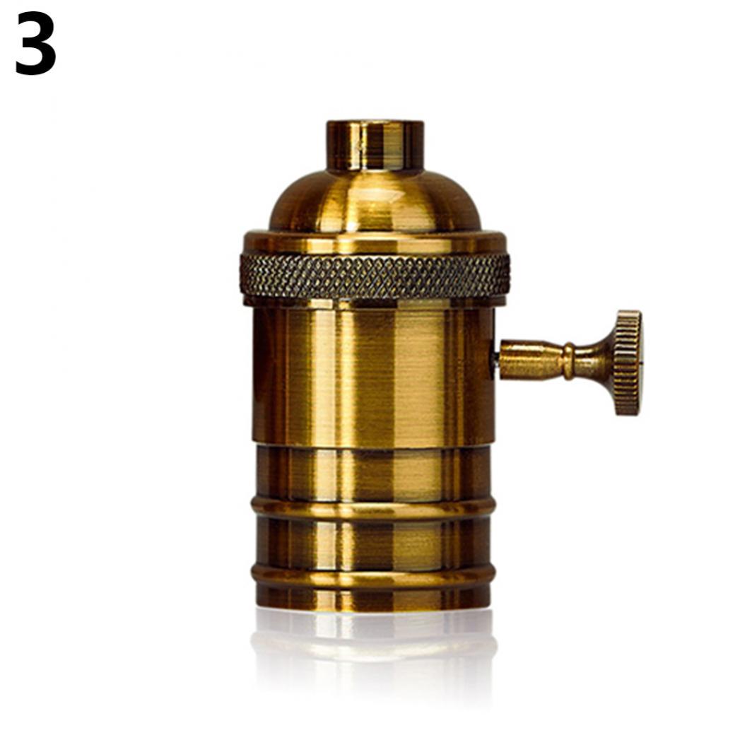 

Винтажный патрон для лампы, Е26, Е27 With On/off золотой