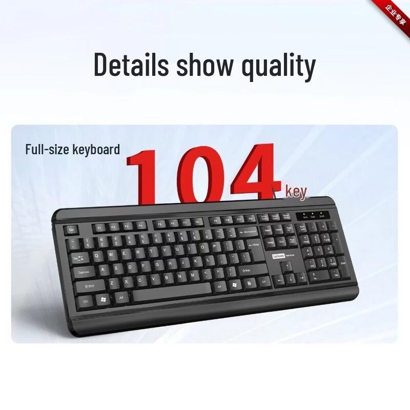 Lenovo PW51 Wired Keyboard and Mouse Combo