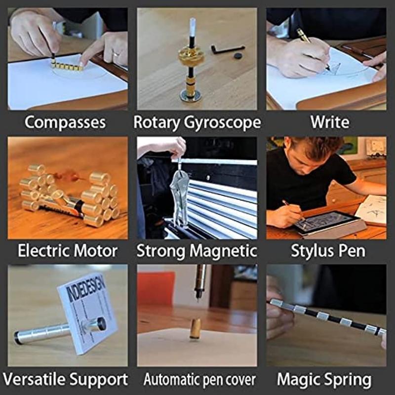 Toy Pen, Decompression Magnetic Metal Pen, Eliminate Pressure Fidget Gadgets, Multifunction Writing Magnet Ballpoint Pen, Gift for Friendss