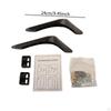 2 Pieces Table Top TV Stand Mount Base Aluminum Alloy Replacement Sturdy Television Anti