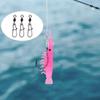 60PCS with Hook Connector Shrimp Bait Set PVC Lures Shrimp Bass Fishing Lures Kit  Bass Fishing