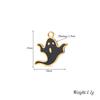 4Pcs/lot Halloween Charms Stainless Steel Pumpkin Ghost Bat Pendant for Making DIY Necklace Jewelry Accessories Supplies