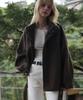 Deheve Belted Wool Half Jacket [Brown]