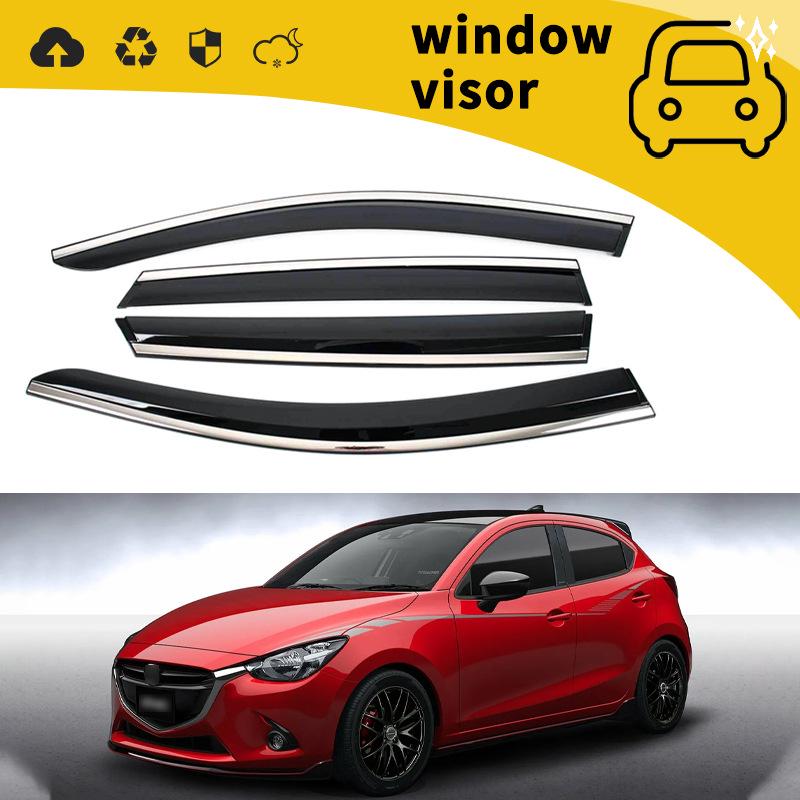 Mazda DEMIO (2014-2018) Window Deflector & Sun Visor for Door Decor