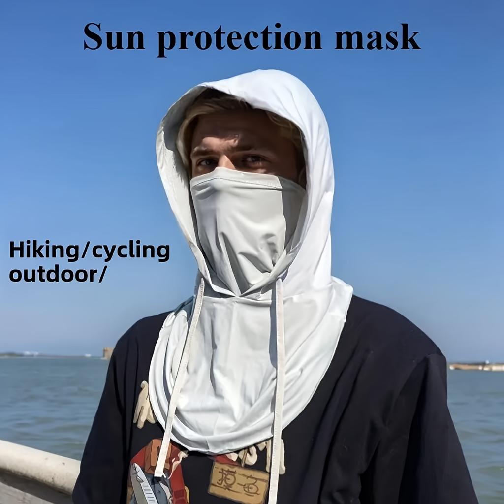 Men's & Women's Full Face Mask with Neck Coverage - Quick-Dry Breathable, Elastic Sporty Design for Cycling, Outdoor Activities & Casual Wear