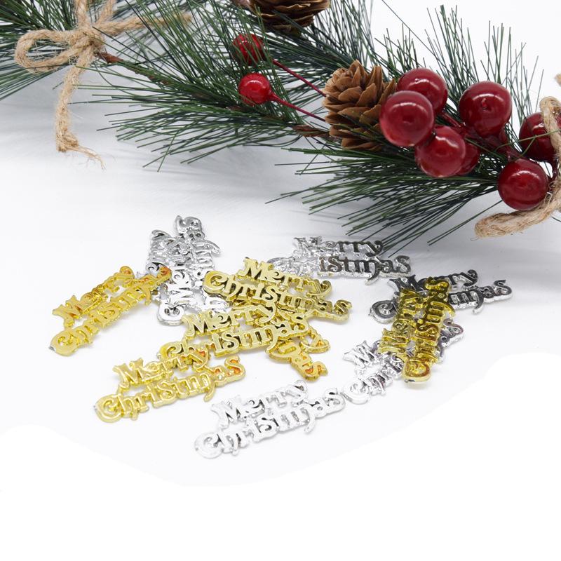 

Заглавная английская буква Рождественские украшения для елки - Праздничные украшения и аксессуары 4.5CM Uppercase Letter серебряный