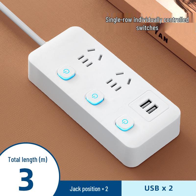 Prelungitor multifuncțional Xiaomi Home cu porturi USB și cablu de extensie