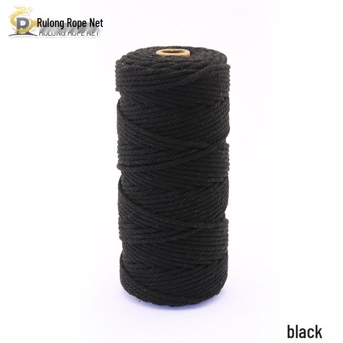 3mm Color Cotton Rope for DIY Handmade Tapestry, Weaving, and Drawstring Projects