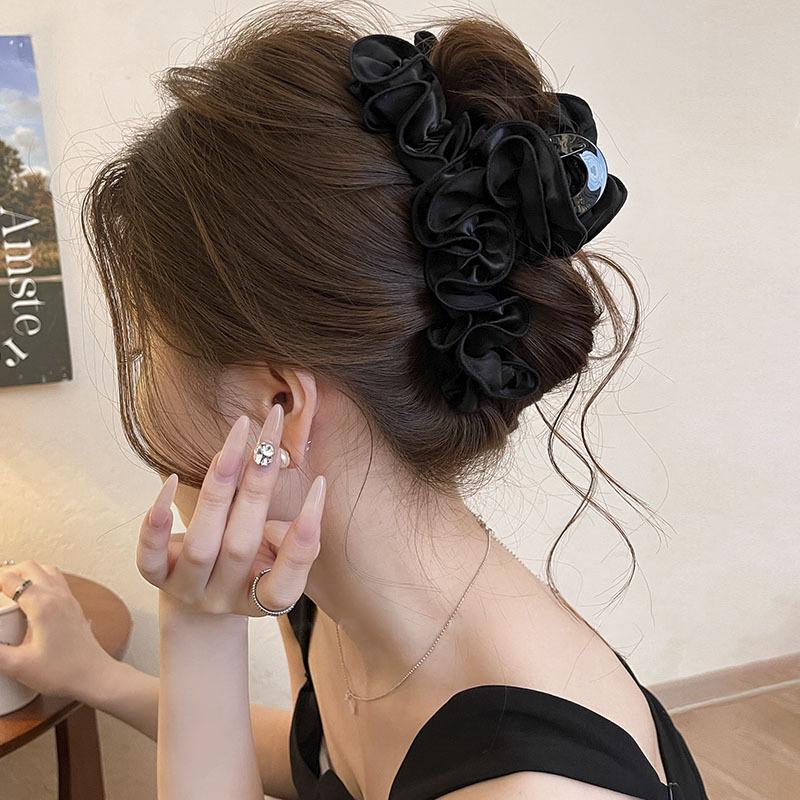 

Акриловая ткань плиссированное кружево заколка ниша простая зажим для затылка легкая роскошь высокое чувство изысканные аксессуары для волос женщины