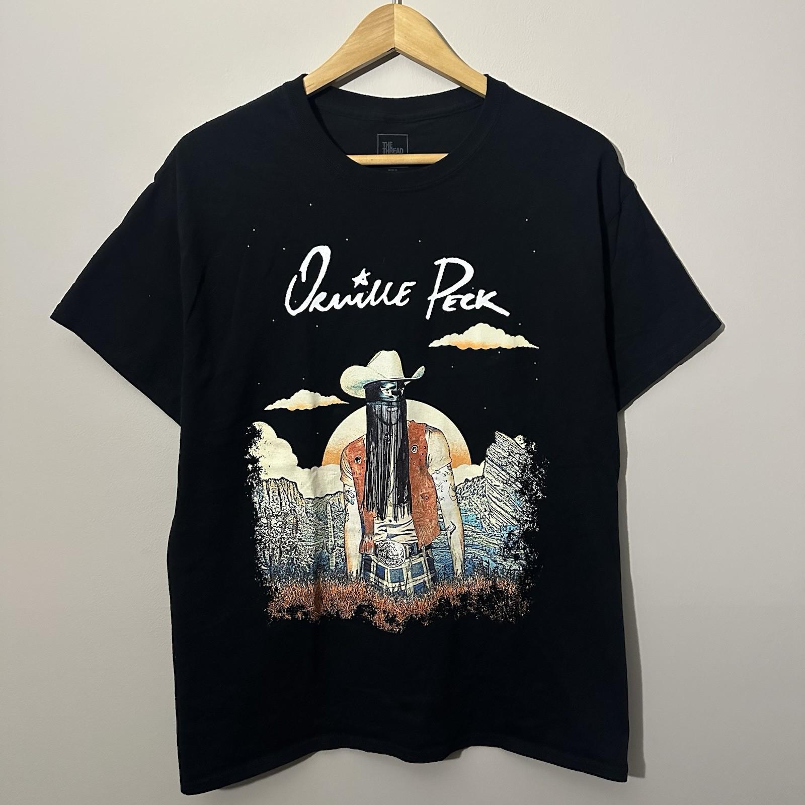 Orville Peck Summertime Tour 2021 Concert T Adult Large Black Double Sided Unisex T-Shirt XXL
