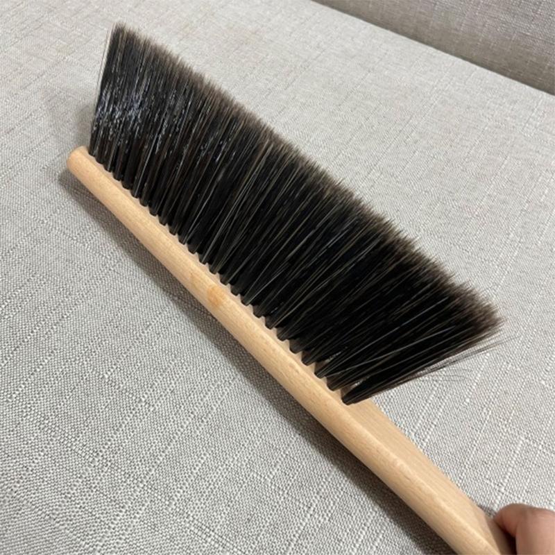MultiPurpose Long Handle Cleaning Brush With Wood Handle Effective On Fabrics Vehicle Furniture Multiroom Application