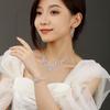 Elegant bridal jewelry set for women - new collection: earrings & bracelet