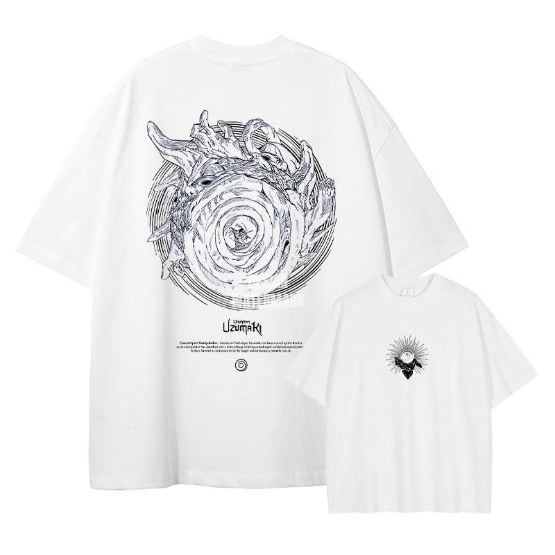

Anime UUzumaki Spiral Into Horror Tshirt Vintage Washed UUzumaki T Shirts Oversized Streetwear T Shirt for Man Cotton S