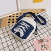 Women Canvas Crossbody Bag Casual Small Shoulder Bag Canvas Shoe Design Crossbody Purse for Daily Life Travel Commuting