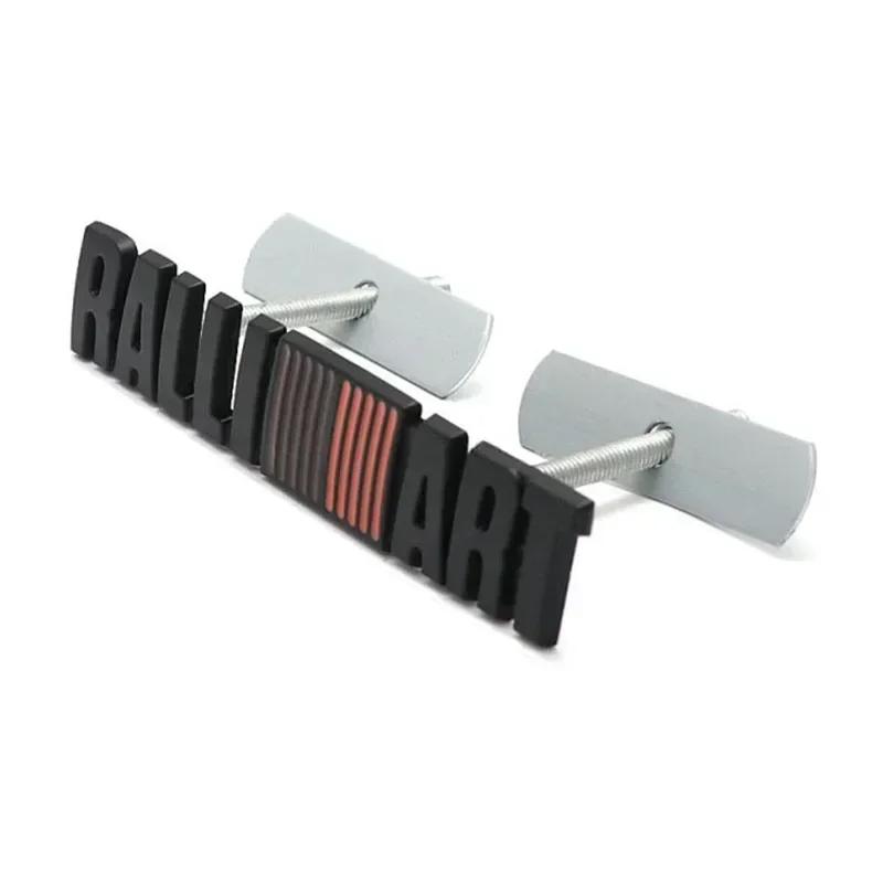 For Mitsubishi RALLIART ASX Triton Outlander Lancer Mirage Xpander Triton Metal 3D Car Front Grille Badge Rear Trunk Sticker UG2