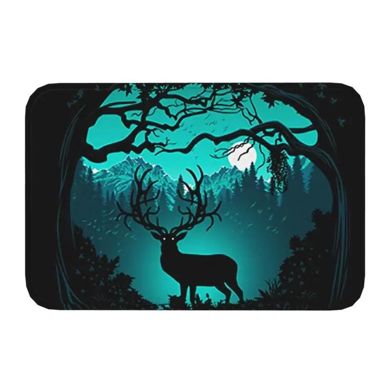 Custom Deer Doormat Mat Anti-Slip Kitchen Bath Living Room Rug Carpet 40*60cm