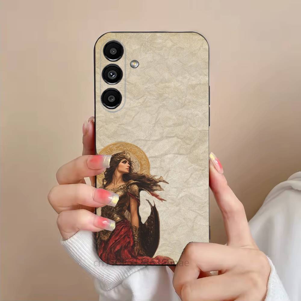 Abstract Greek Mythology Athena Phone Case For Samsung Galaxy S21 22 23 24 S25 Ultra PlusS20 FE S10 Plus  Cover Funda SamsungS21 S305G