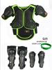 Kids Motocross Body Armor Vest with Gift Chest Back Knee Elbow Guard for Children 0.8-1.6M Baby Youth Protection