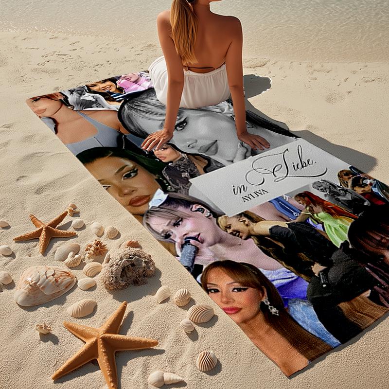 Music Pop Ayliva Fashion Beach Towel, Super Soft Microfiber, Gift for Her/Him, Birthday, for Pool, Beach, Travel, Home Decor Fan Gifts