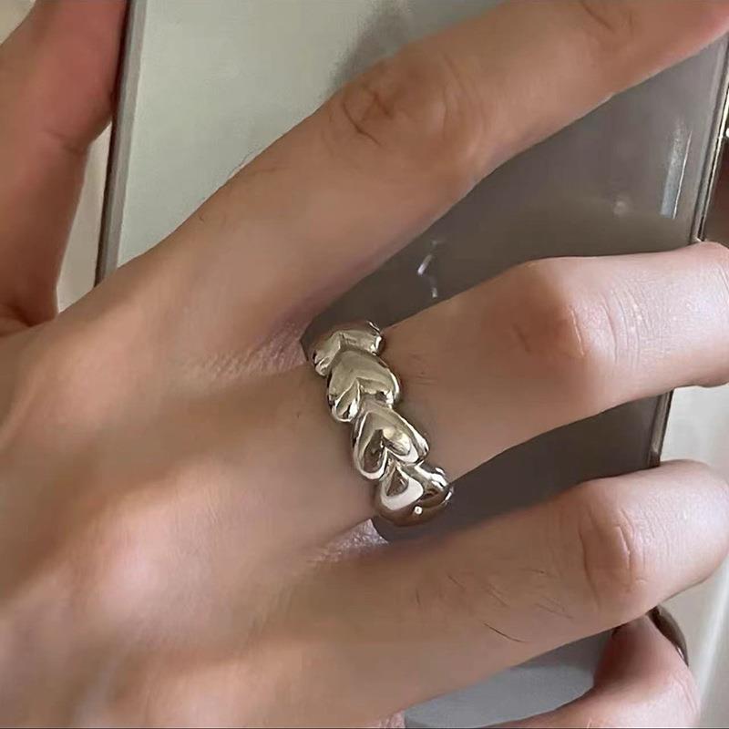 925 Sterling Silve Moonstone Irregular Ring for Women Party Gift Adjustabler Personality Korean Dropshipping