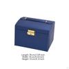 Three Layer Jewelry Box Multi Compartment Lockable Large Capacity for Dressing Table,