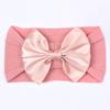 New soft nylon children's hair accessories, baby wide-edge bow elastic headscarf, baby headband.