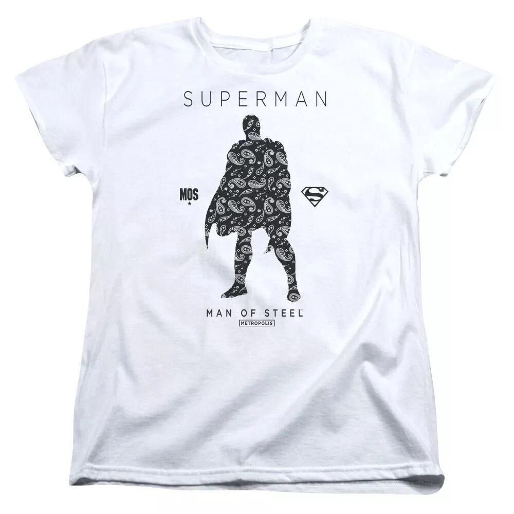 Superman  Paisley Silhouette  Women s T-Shirt S