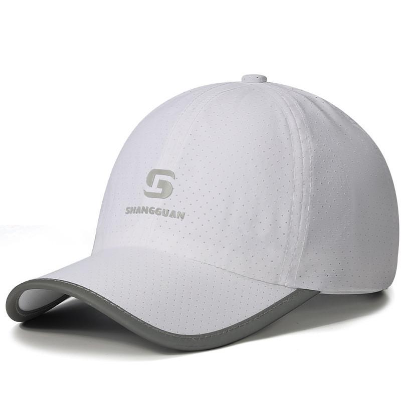 Fully Baseball Cap Perforated Reflective Sun Hat Outdoor Sports Breathable Logo