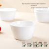 Sky Top Pure White Bone China Dinnerware Bowls