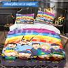 South Friends Adventure 3pcs K-pop music group Bedding set,Ideal for Bedroom, Dormitory,Including Duvet Cover And 2pcs Pillowcases,Fan gifts