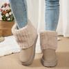 High Quality Women Snow Ankle Boots Fluffy Plush Faux Fur Soft Boots Winter Indoor Comfortable Warm Cotton Shoes Women