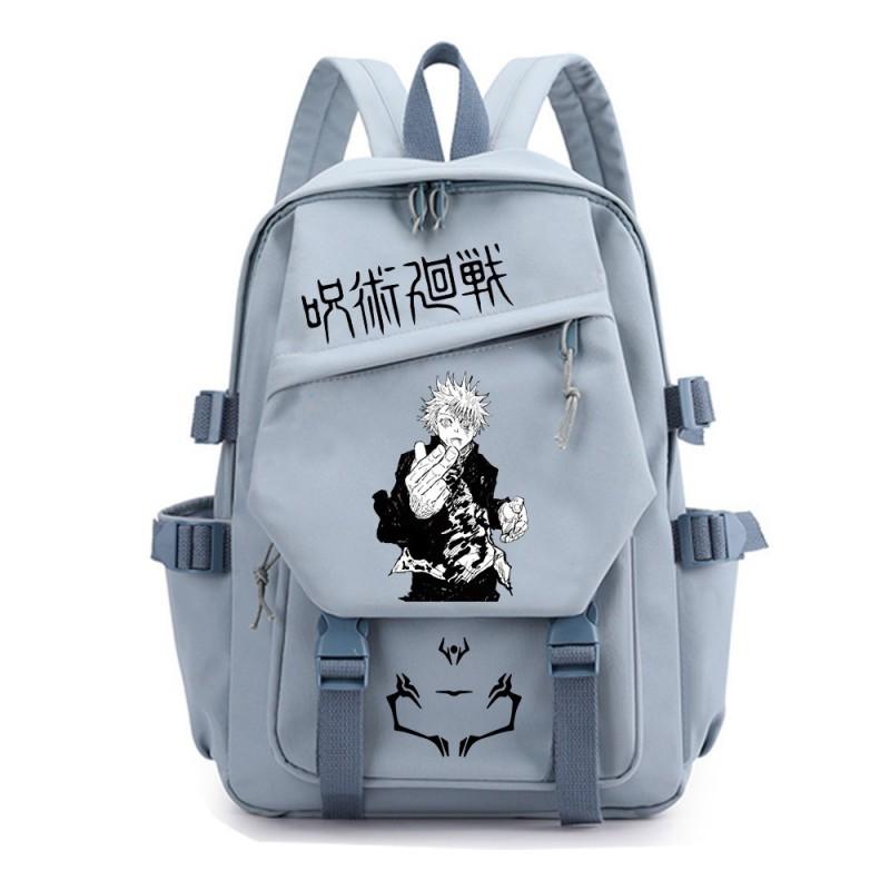 Jujutsu Kaisen Anime School Backpack Teens - Durable Nylon Dual-Strap Bag With Ergonomic Back Panel Unisex Campus Travel