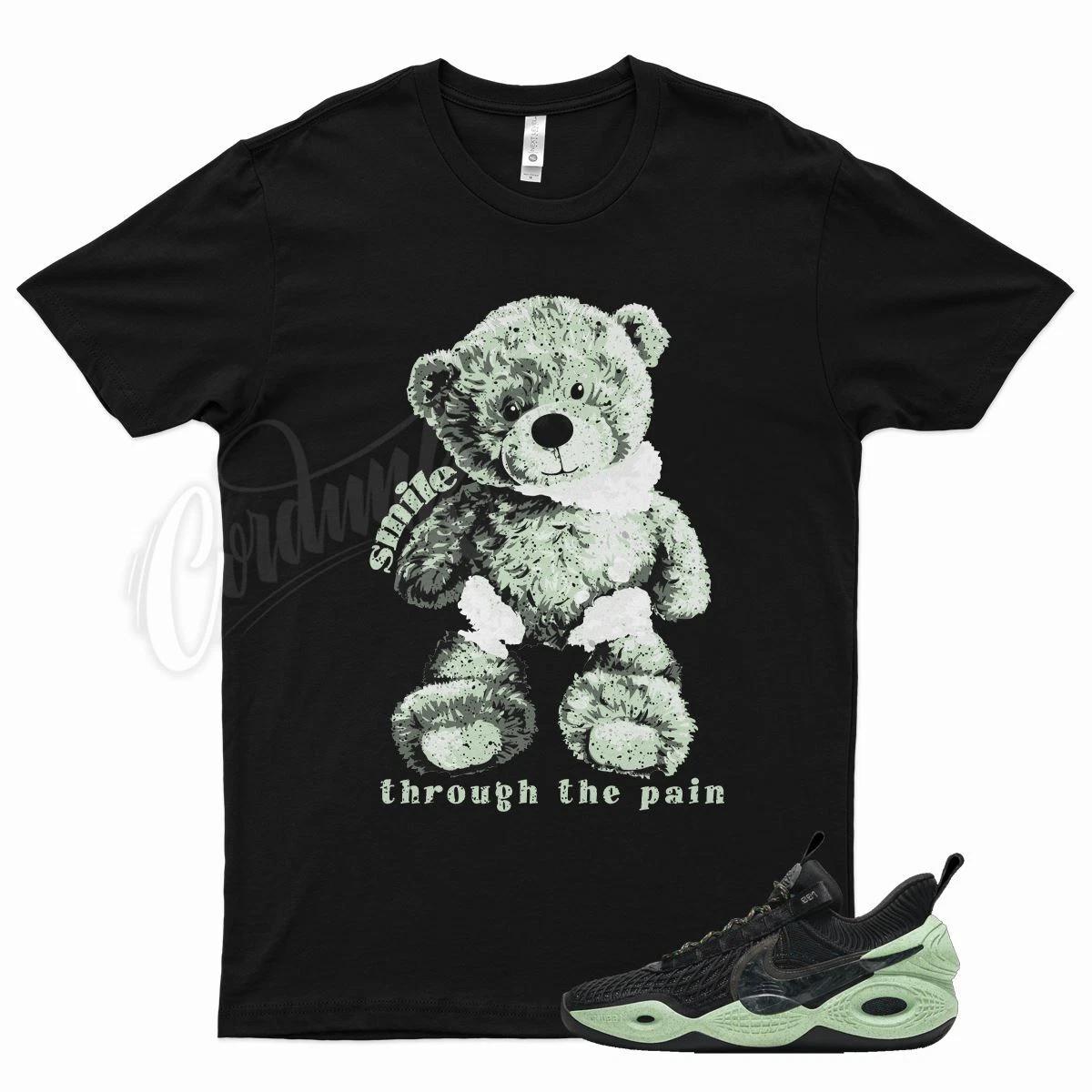 Black SMILE T Shirt for N Cosmic Unity Green Glow Mint M