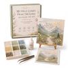 Comfort and Strength Poems Sea Glass Art Set Country Path