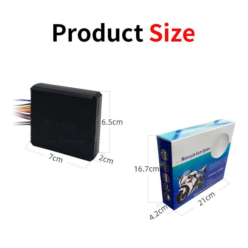 Universal motorcycle Anti-theft 125db Two-way Engine Start Remote Control Key Motorcycle Scooter Security Alarm System