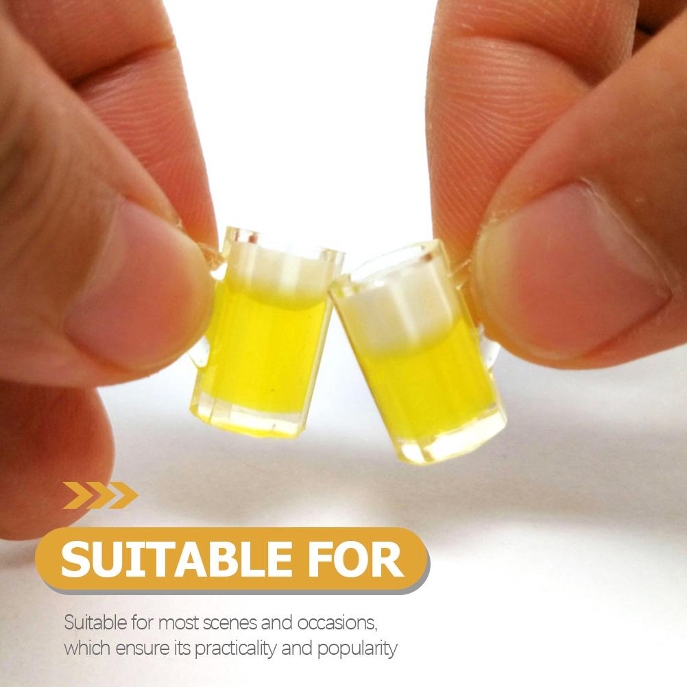 20pcs Mini House Beer Mugs Miniature Beer Shot Glasses Micro Landscape Decoration