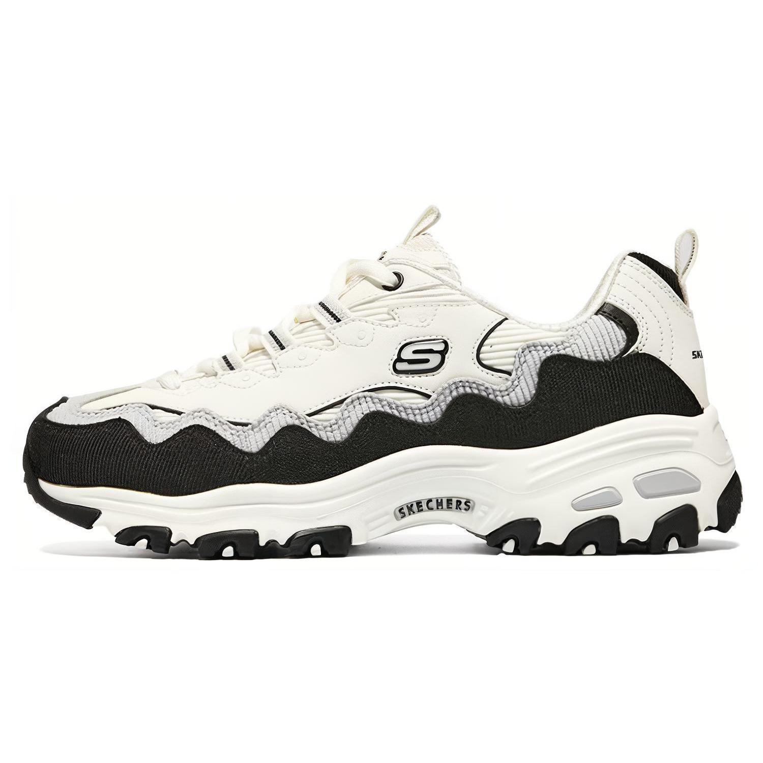 (WMNS) Skechers D Lites - Biggest Fan Shoes White Black Women s 896273-NTBK EU 38