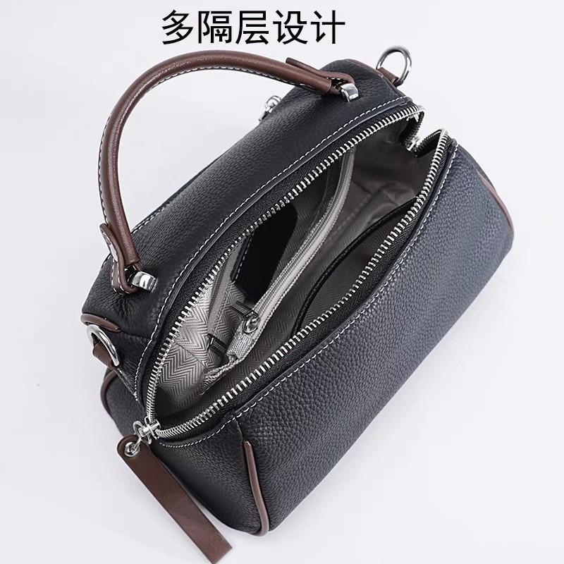 Small bag new women's fashion versatile mobile phone bag handbag Boston genuine leather women's bag messenger bag